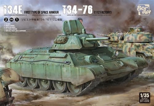 Border BT009 T34E T34/76 Factory 112 w/Spaced Armor 1/35