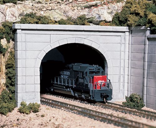 Woodland Scenics C1156 Dobbelt tunnelportal, Beton, 2 stk i en pakke, Spor N