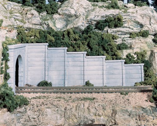 Woodland Scenics C1158 Tunnel mur, Beton, 6 stk i en pakke, Spor N