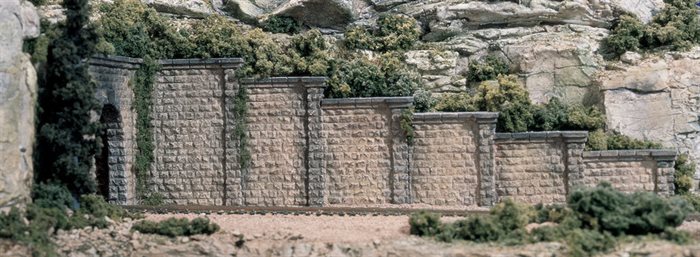 Woodland Scenics C1159 Tunnel mur, Mursten, 6 stk i en pakke, Spor N