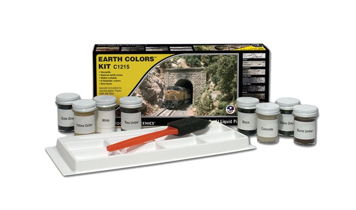 Woodland Scenics C1215 Jordfarve sæt, 8 farver a 29,5 ml
