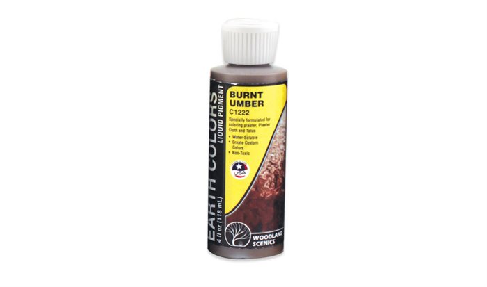 Woodland Scenics C1222 Brændt umbra terræn maling, 118 ml