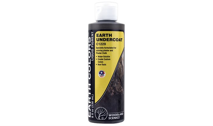 Woodland Scenics C1229 Earth Undercoat, grundmaling, 118 ml
