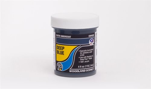 Woodland Scenics CW4530 Water Undercoat, Dyb blå, 118.2 ml 
