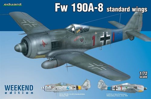 Eduard 07435 Focke Wulf Fw 190A-8 standard wings - 1:72