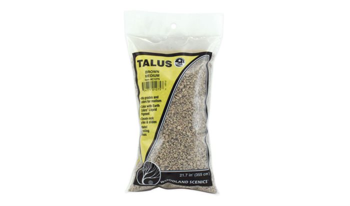 Woodland Scenics C1275 Talus Brown Medium, mellem str sten, 340 gr