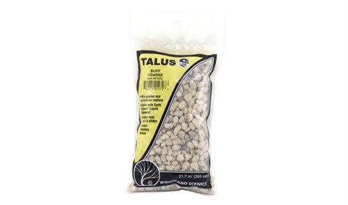 Woodland Scenics C1272 Coarse Buff Talus, store sten, 340 gr