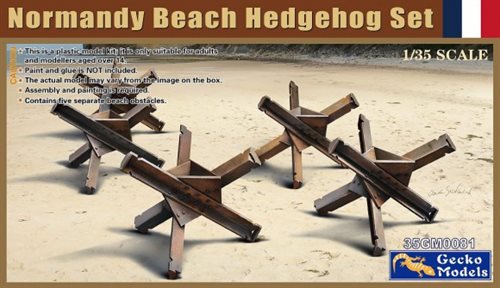 Gecko Models 35081 NORMANDY BEACH HEDGEHOG SET 1/35