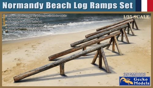 Gecko Models 35083 NORMANDY BEACH LOG RAMPS SET 1/35