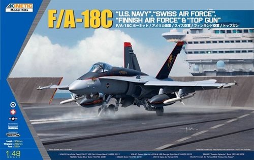 Kinetic KIN48031 Boeing F-18C Hornet US NAVY, Swiss & Finish AF 1/48