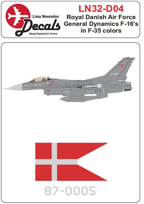 LN32-D04 Royal Danish Air Force F-16 in the F-35A colorscheme 1/32