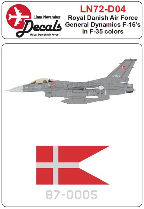 LN72-D04 Royal Danish Air Force F-16 in the F-35A colorscheme 1/72