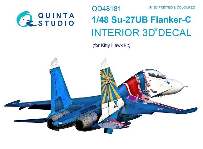 Quinta Studio 48181 Sukhoi Su-27UB Flanker-C 1/48