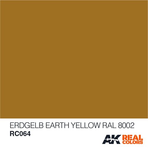AKRC064 ERDGELB – EARTH YELLOW RAL 8002, 10 ML