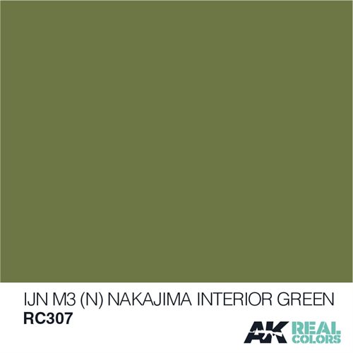 AKRC307 IJN M3 (N) NAKAJIMA INTERIOR GREEN 10ML