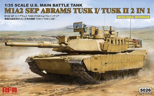 RyeField RFM5026 M1A2 SEP Abrams Tusk I/II - 2 in 1 1/35