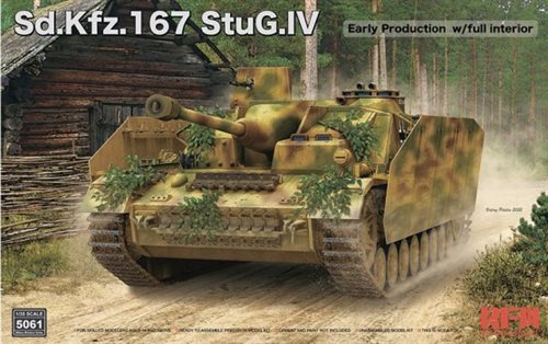 Rye Field Models 5061 SDKFZ.167 STUG IV EARLY PRODUCTION WITH FULL INTERIOR 1/35