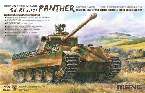 Meng TS-054 PANTHER Ausf G LATEw/FG1250 ACTIVE INFRARED NIGHT VISION SYSTEM 1/35