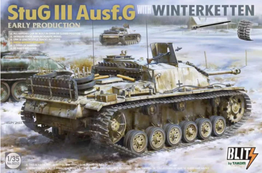 Takom 8010 STUG III AUSF G EARLY PRODUCTION WITH WINTERKETTEN 1/35