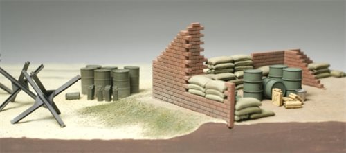 Tamiya 32508 Brick Wall/Sand Bags - 1:48