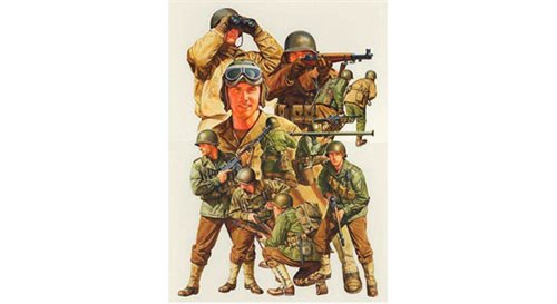 Tamiya 32513 WWII US Army Infantry Set - 1:48