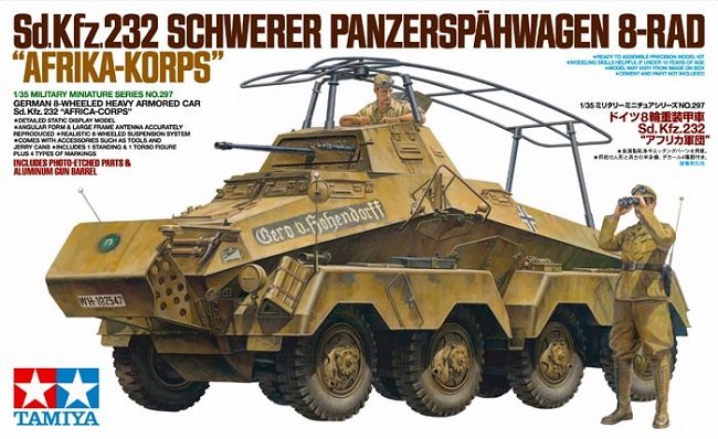 Tamiya 35297 Sd.Kfz. 232 DAK w/PE Parts 1/35