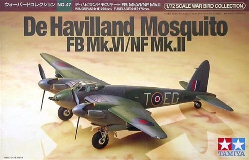 Tamiya 60747 DeHavilland Mosquito FB Mk IV/NF Mk II - 1:72