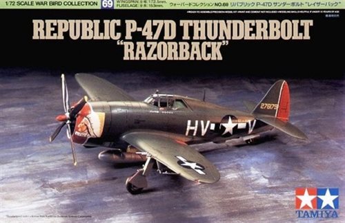 Tamiya 60769 Republic P-47D Thunderbolt Razor Back - 1:72