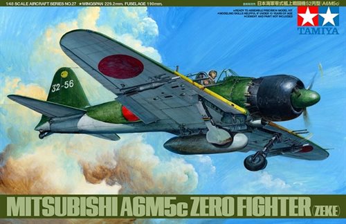 Tamiya 61027 Mitsubishi A6M5c Type 52 Zero - 1:48