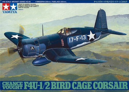 Tamiya 61046 Vought F4U-1/2 Corsair "Bird Cage" - 1:48