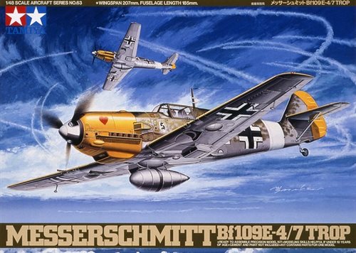 Tamiya 61063 Messerschmitt Bf 109E-4/7 Trop - 1:48