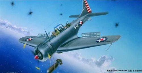 Trumpeter 02242 Douglas SBD-3/4/A -24A Dauntless - 1:32