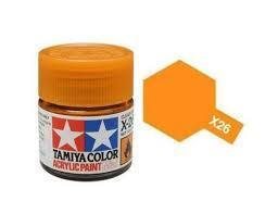 Tamiya 81526 Akryl maling, X-26, Clear orange, 10 ml