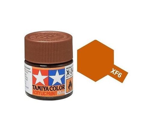 Tamiya 81706 Akryl maling, XF06, Copper, 10 ml