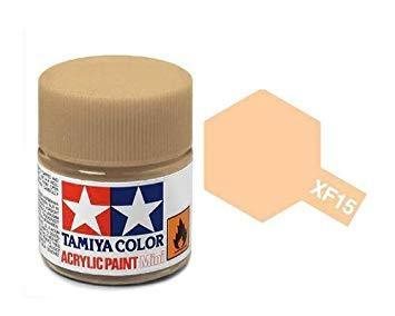 Tamiya 81715 Akryl maling, XF15, Flat flesh, 10 ml
