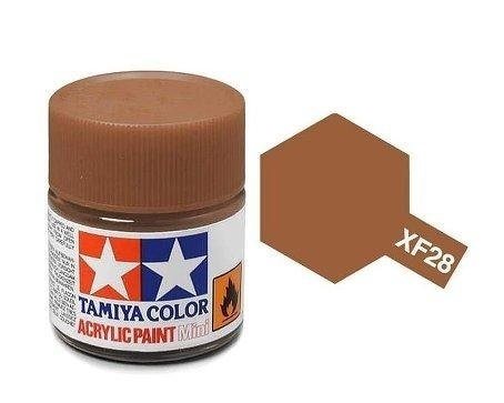Tamiya 81728 Akryl maling, XF28, Dark copper, 10 ml