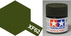 Tamiya 81762 Akryl maling, XF62, Olive drab, 10 ml