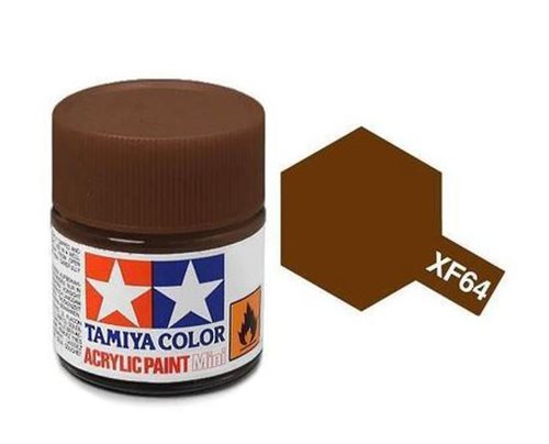 Tamiya 81764 Akryl maling, XF64, Red brown, 10 ml