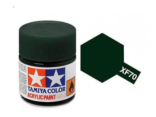 Tamiya 81770 Akryl maling, XF70, Dark green 2, 10 ml
