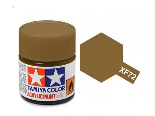 Tamiya 81772 Akryl maling, XF72, Brown (JGSDF), 10 ml