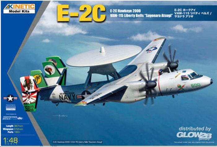 Kinetic 48066 E-2C Hawkeye 2000 LIB BELLS ASTUGI 1/48