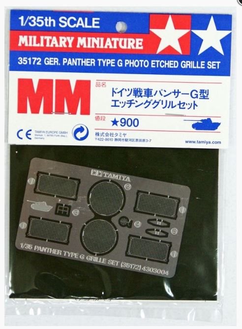 Tamiya 35172 Pz.Kpfw. V Panther PE Grille 1/35