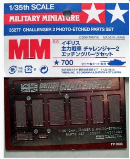 Tamiya 35277 Challenger II PE Parts 1/35