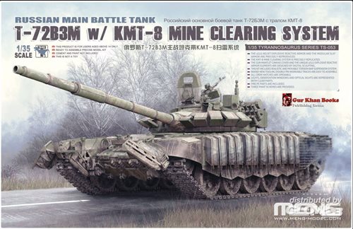 Meng TS-053 Russian Main Battle Tank T-72B3M w/ KMT-8 Mine Clearing System 1/35
