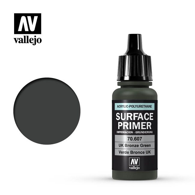 Vallejo 70607 Surface Primer UK Bronze Green - 17ml