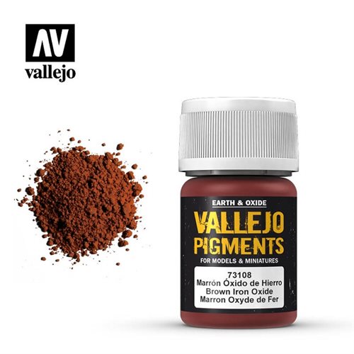 Vallejo 73108 Brown Iron Oxide Powder