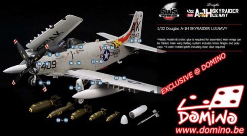 Zoukei Mura SWS03 DOUGLAS A-1H SKYRAIDER - U.S. NAVY 1/32