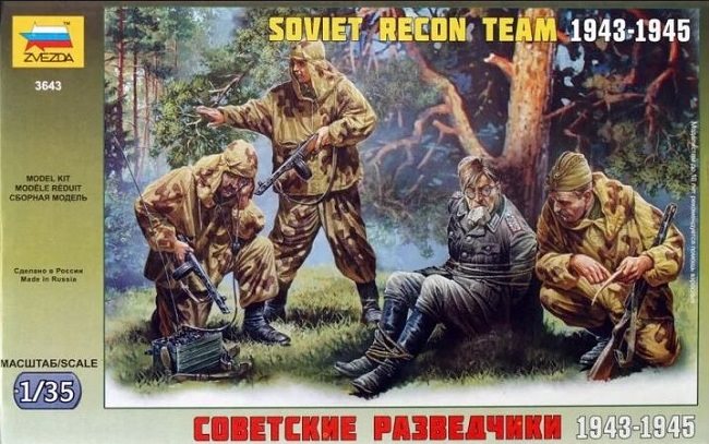 Zvezda Z3643 Soviet Reconnaissance Team - 1:35