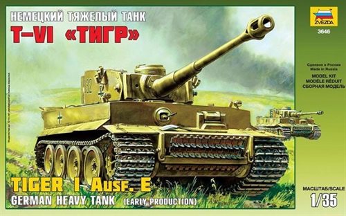 Zvezda Z3646 German Tiger I Early "Kursk" - 1:35
