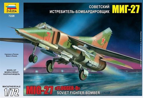 Zvezda Z7228 Mikoyan MiG-27 "Flogger D" - 1:72